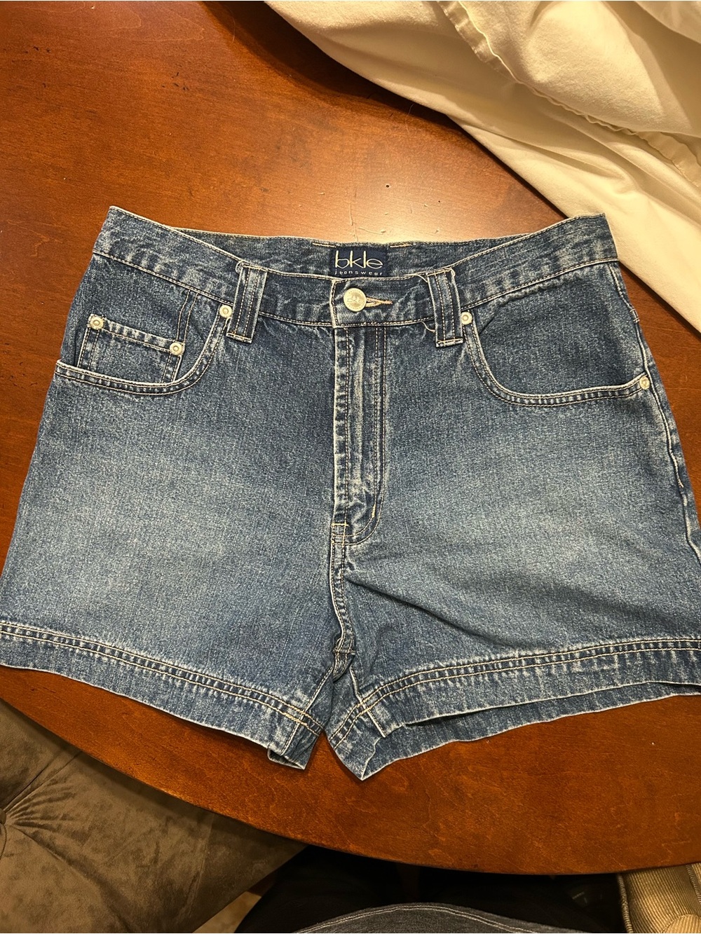 VTG Buckle Dune Cotton Women’s Blue Denim Jean Shorts 29